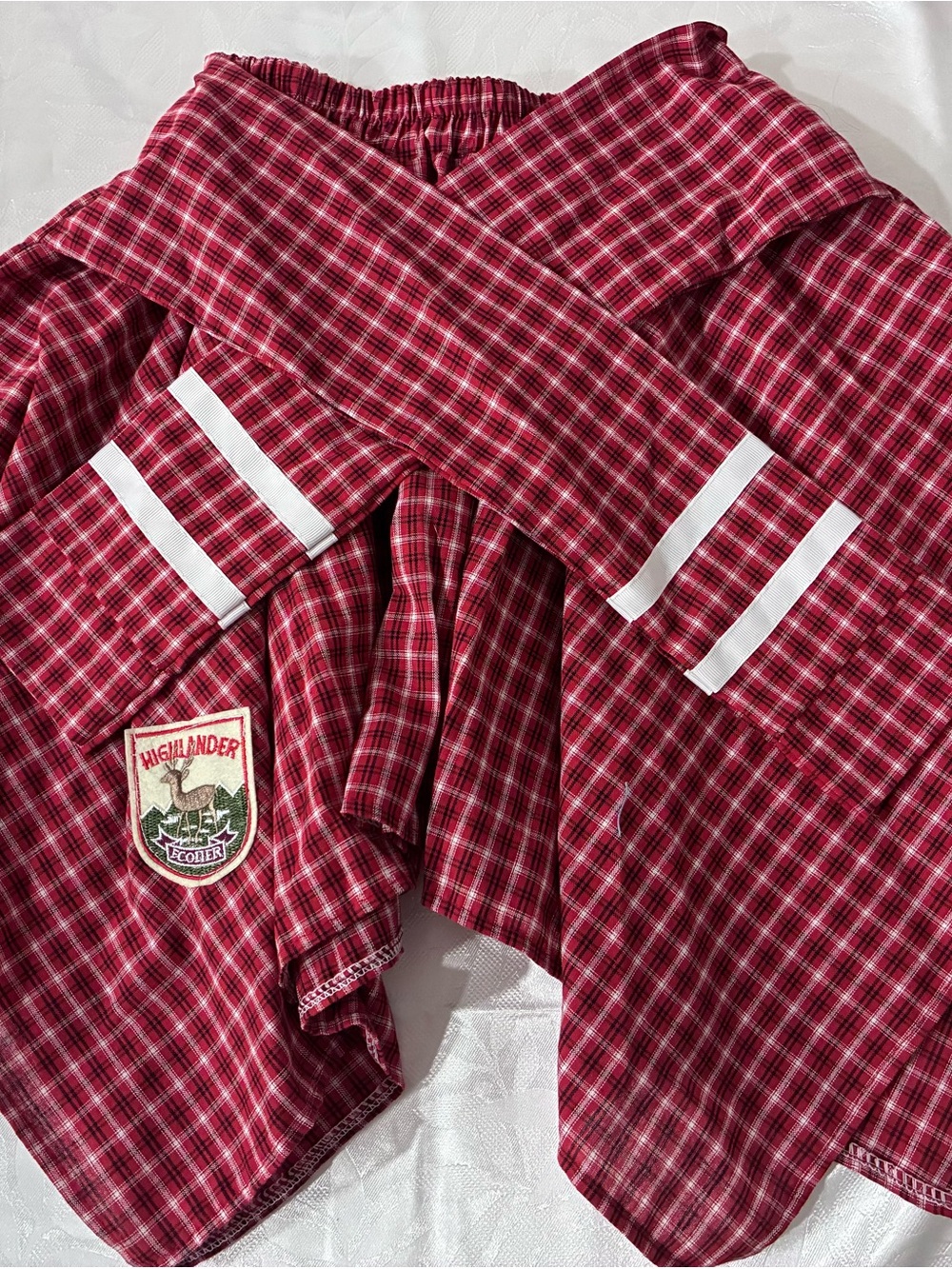 Red Plaid Skirt